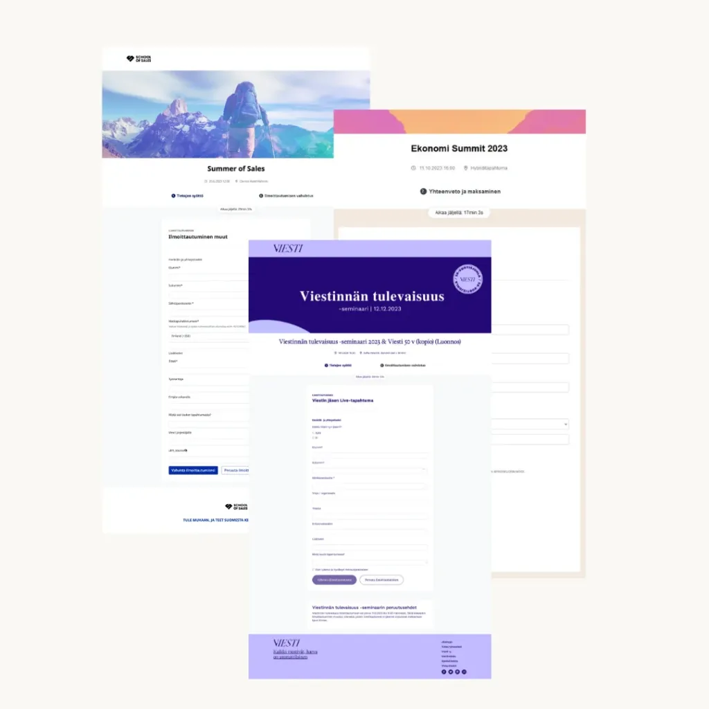 Brändätty ilmoittautumislomake tapahtumalle